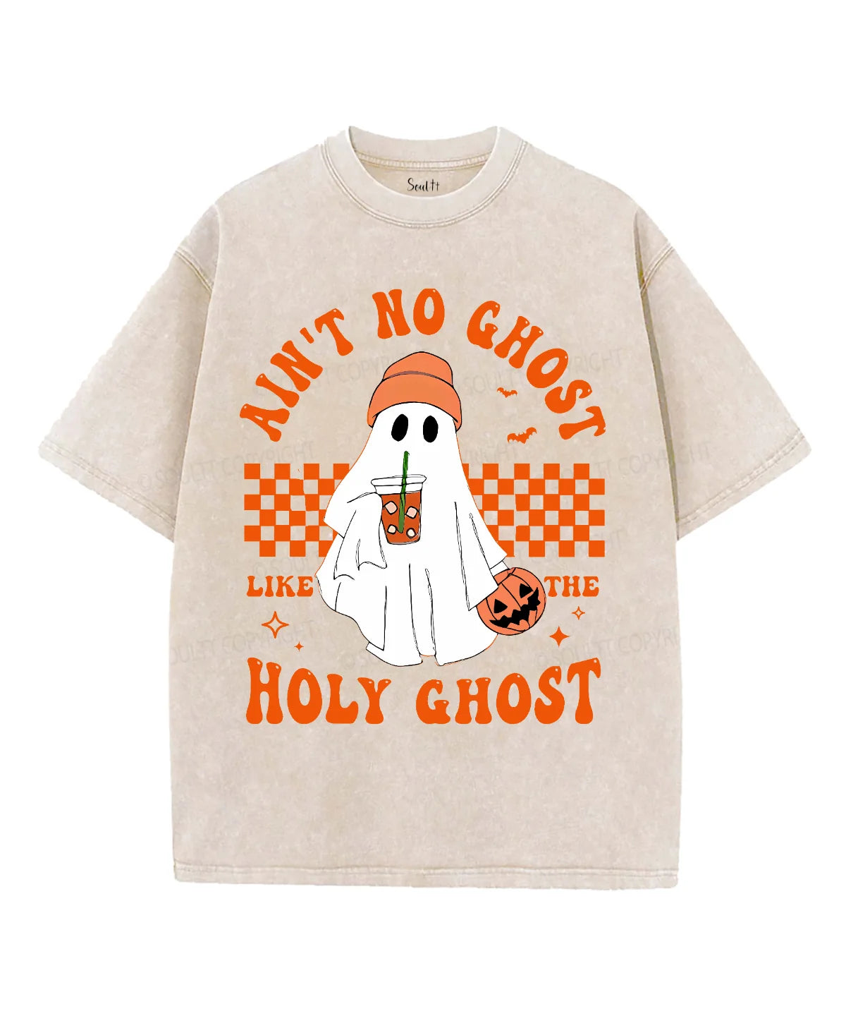 Ain't No Ghost Like The Holy Ghost Unisex Washed Christian T-shirt