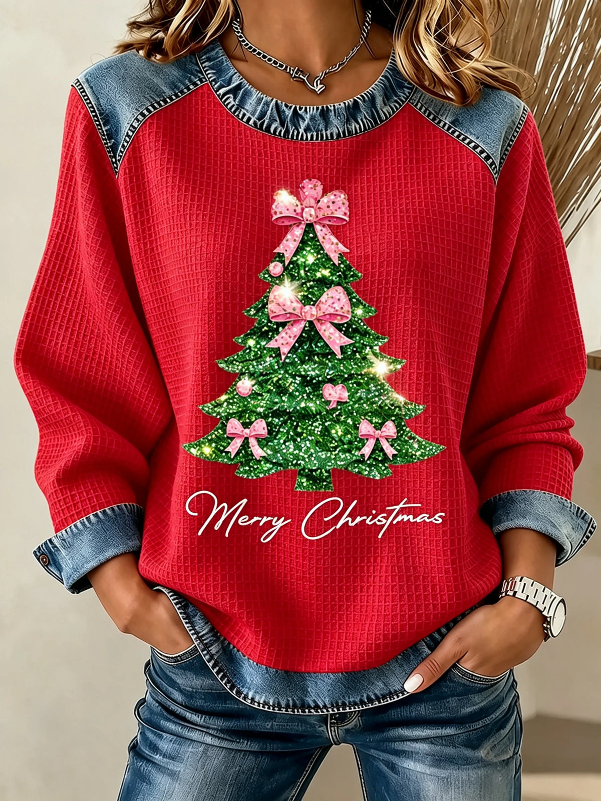 Women's Christmas Print Sweatshirt