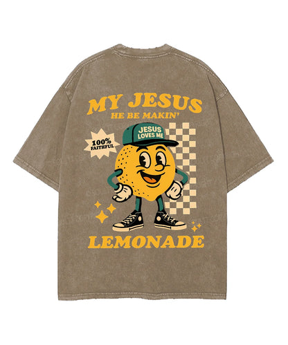 Life Gave Me Some Lemons Double Sided Unisex Washed Christian T-shirt