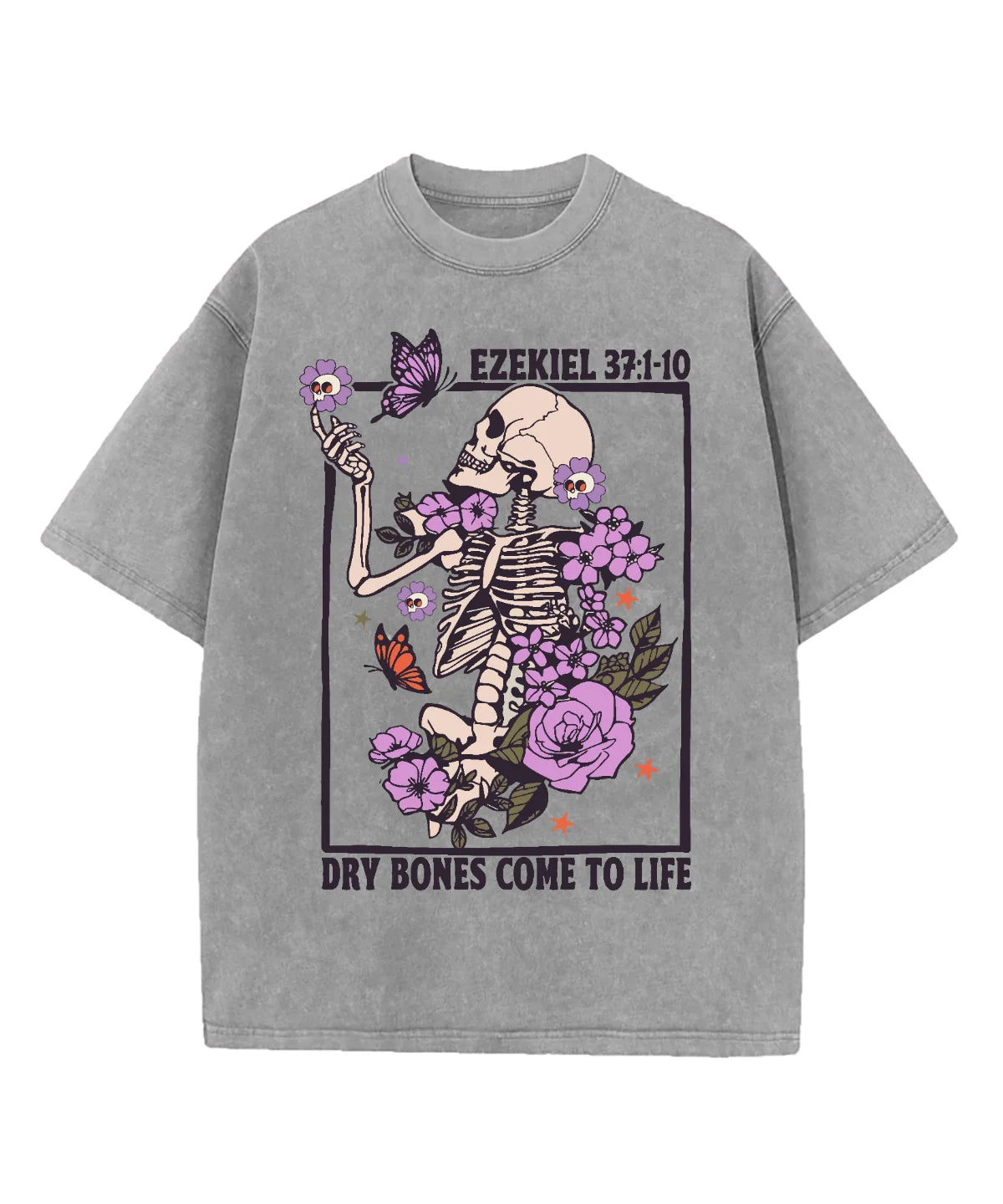 Dry Bones Come To Life Washed Christian T-shirt