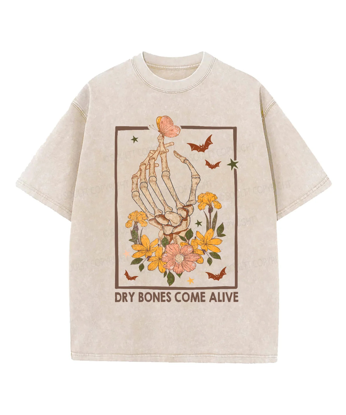 Dry Bones Come Alive Washed Christian T-shirt