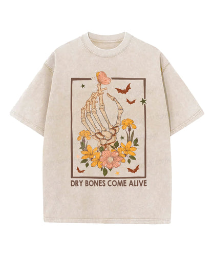 Dry Bones Come Alive Washed Christian T-shirt