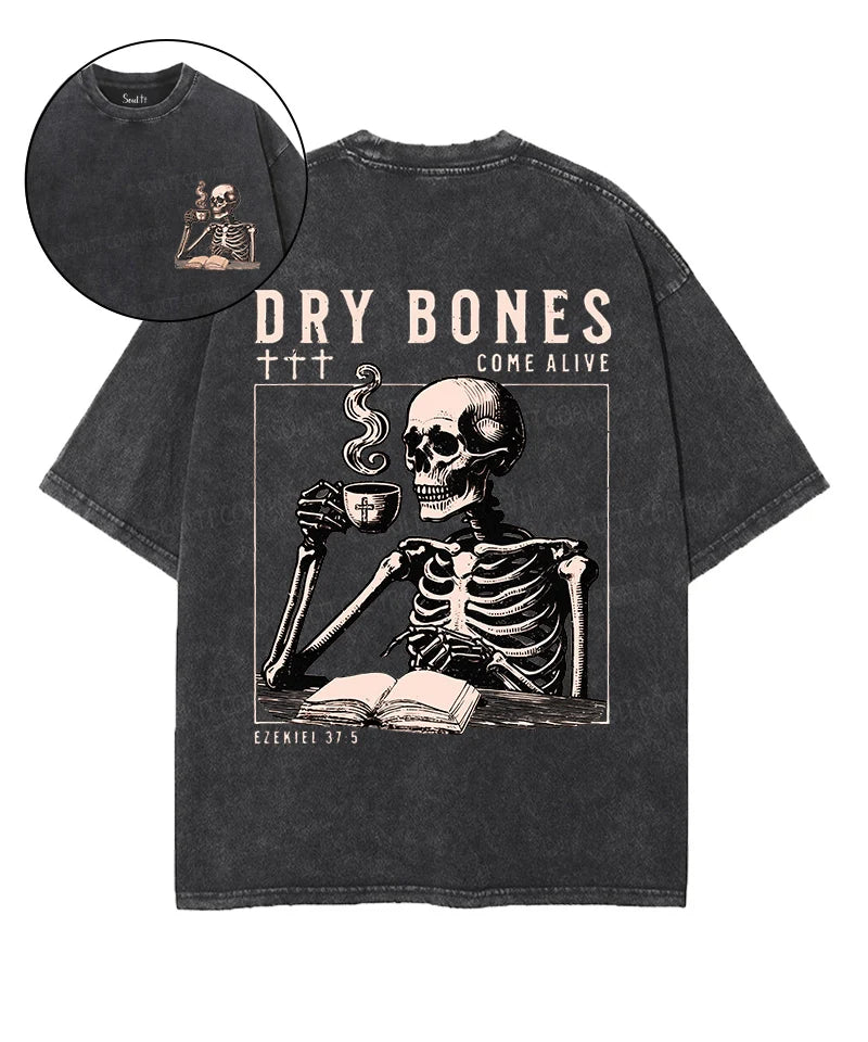 Dry Bones Double Sided Unisex Washed Christian T-shirt