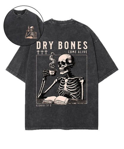Dry Bones Double Sided Unisex Washed Christian T-shirt