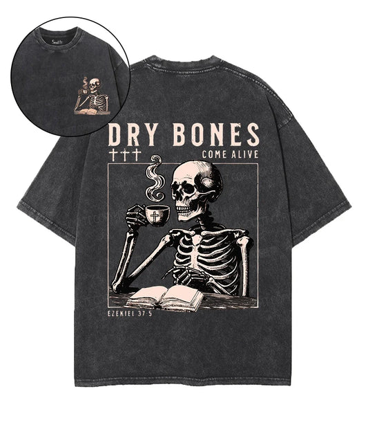 Dry Bones Double Sided Unisex Washed Christian T-shirt