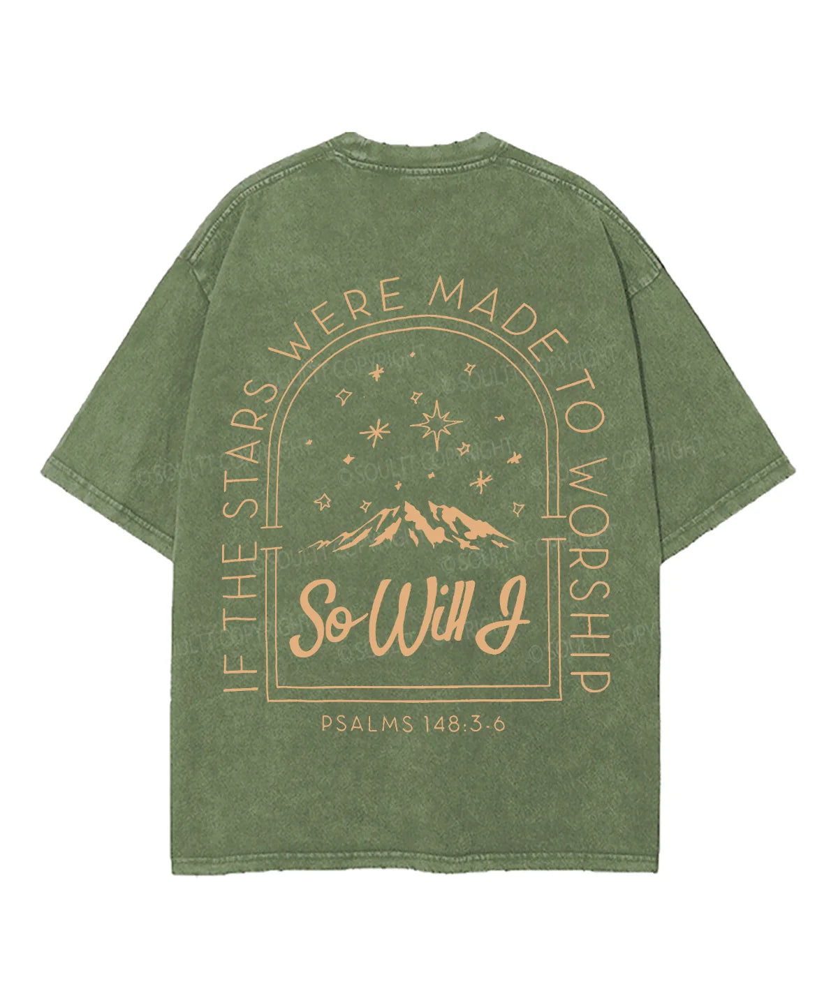 If The Stars Were Made Double Sided Unisex Washed Christian T-shirt