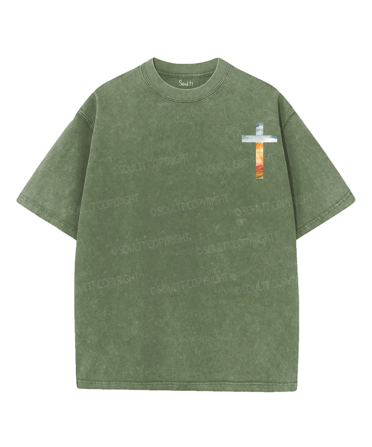 His Mercies Are New Double Sided Unisex Washed Christian T-shirt