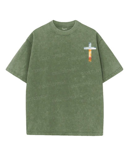 His Mercies Are New Double Sided Unisex Washed Christian T-shirt