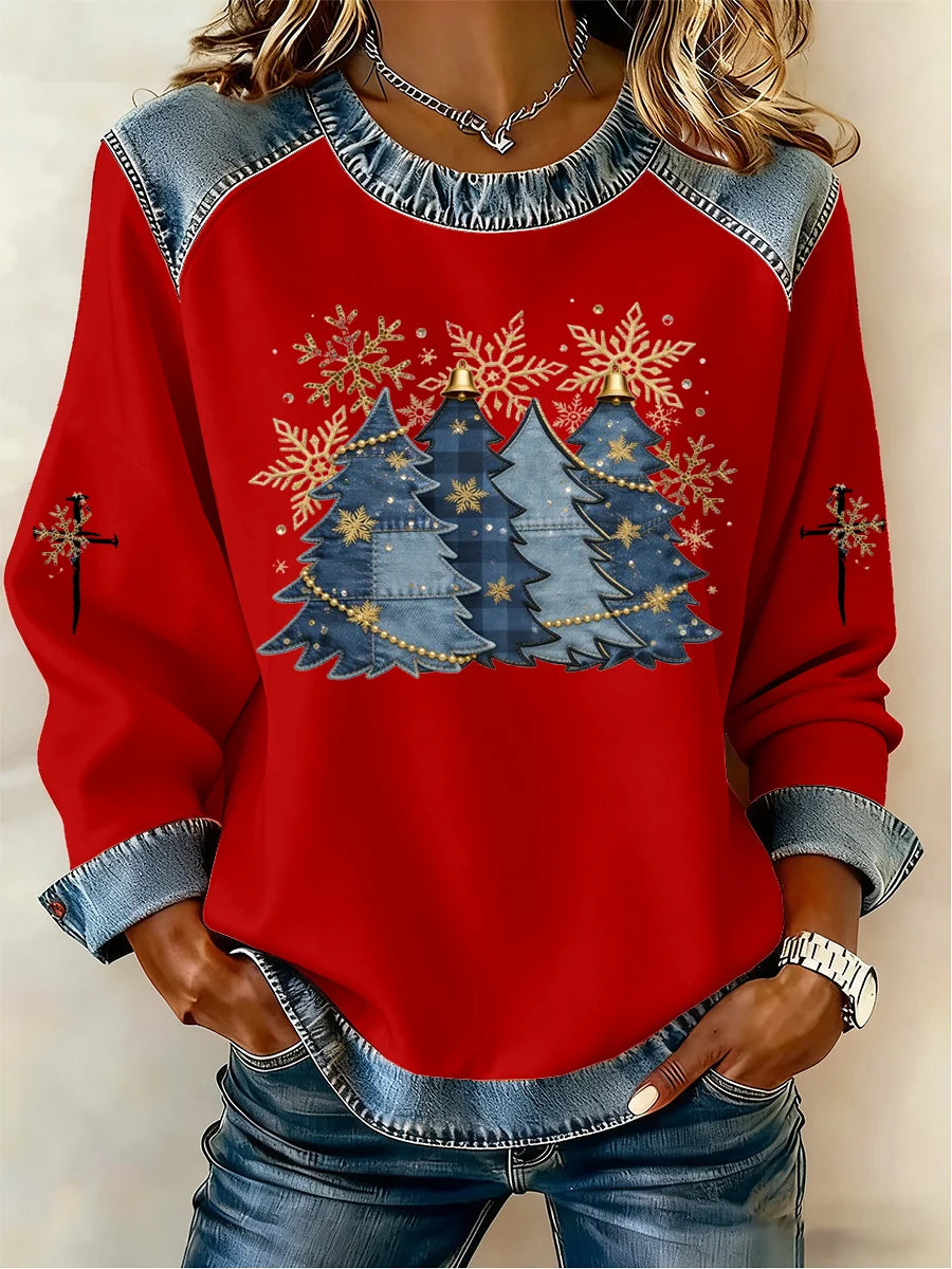 Women's Casual Print Sweatshirt
