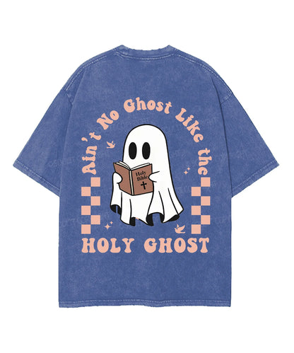 Holy Ghost Double Sided Unisex Washed Christian T-shirt