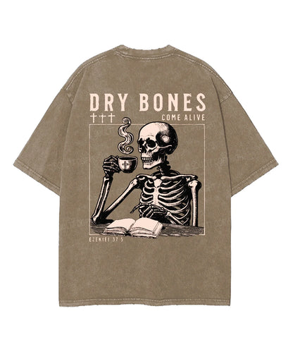 Dry Bones Double Sided Unisex Washed Christian T-shirt