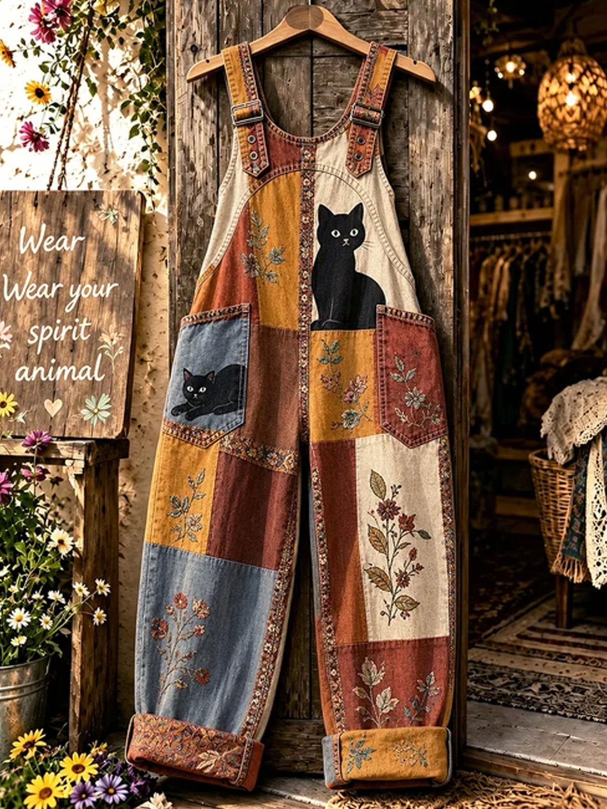 Women's Autumn Printed Jumpsuit