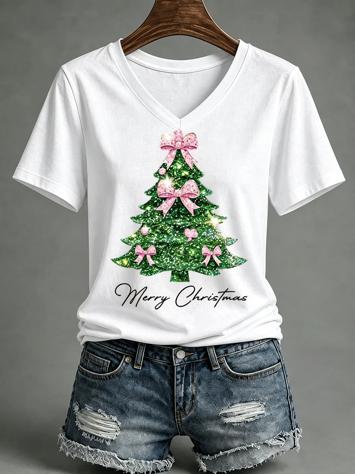 Women's Christmas Print T-Shirt