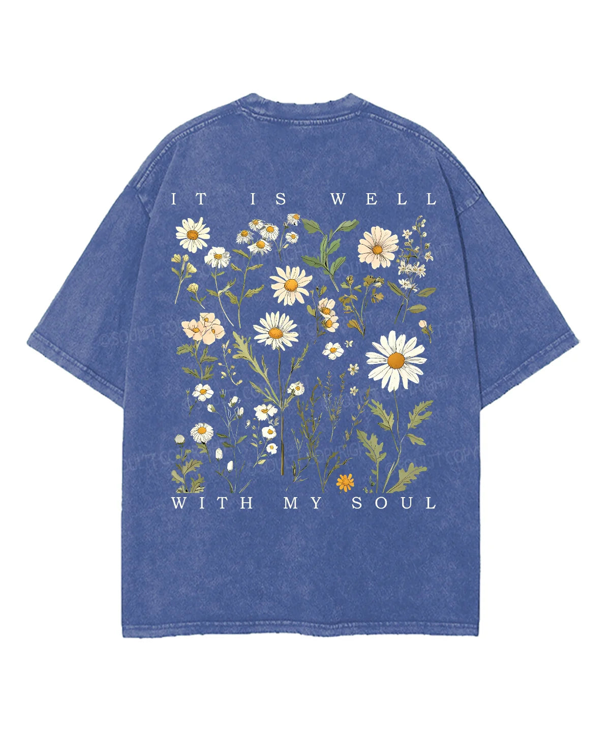 It Is Well With My Soul Double Sided Unisex Washed Christian T-shirt