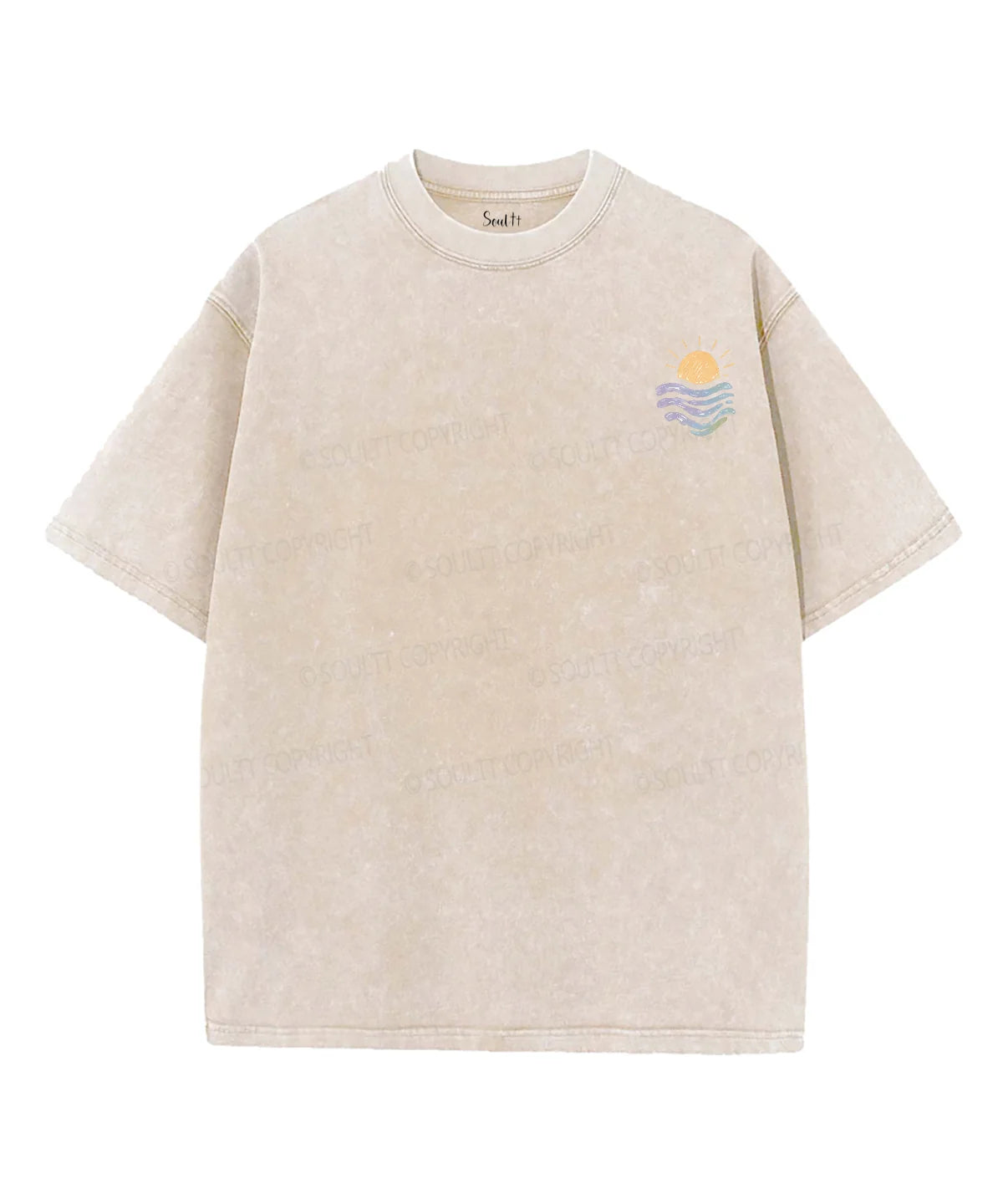 Consider The Lilies　 Double Sided Unisex Washed Christian T-shirt