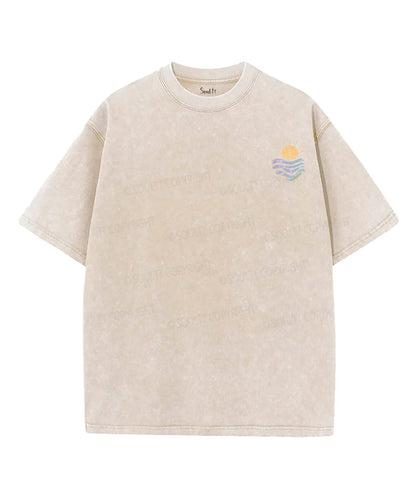 Consider The Lilies　 Double Sided Unisex Washed Christian T-shirt