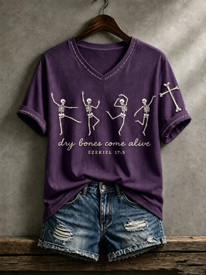 Women's Print Round Neck T-shirt