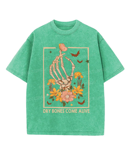 Dry Bones Come Alive Washed Christian T-shirt