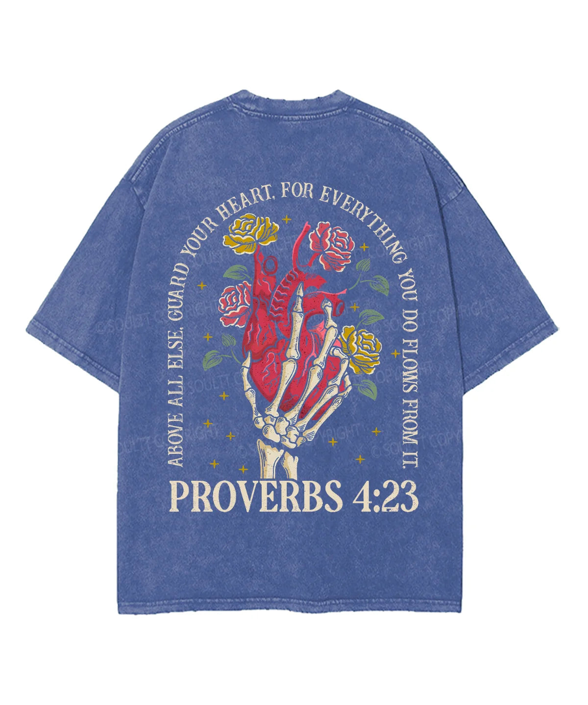 Guard Your Heart Double Sided Unisex Washed Christian T-shirt