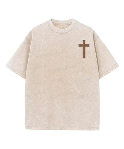 His Mercies Are New Double Sided Washed Christian T-shirt