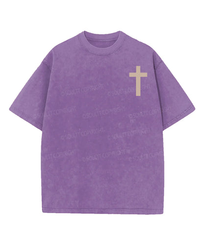 His Mercies Are New Double Sided Washed Christian T-shirt