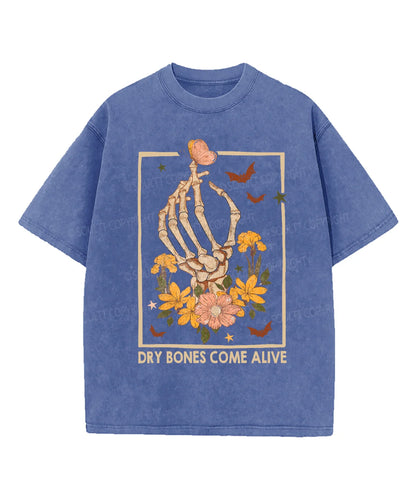Dry Bones Come Alive Washed Christian T-shirt