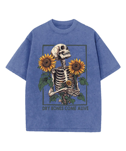 Dry Bones Come Alive Washed Christian T-shirt