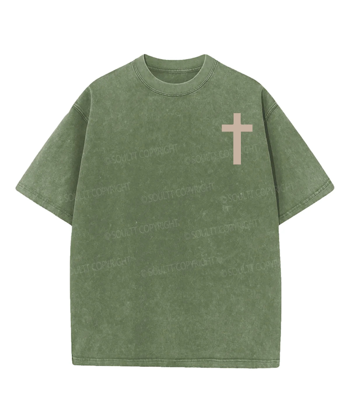 His Mercies Are New Double Sided Washed Christian T-shirt