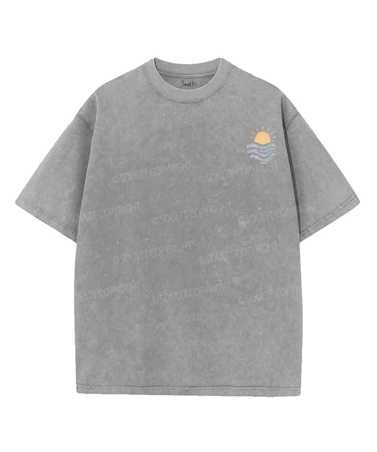 Consider The Lilies　 Double Sided Unisex Washed Christian T-shirt