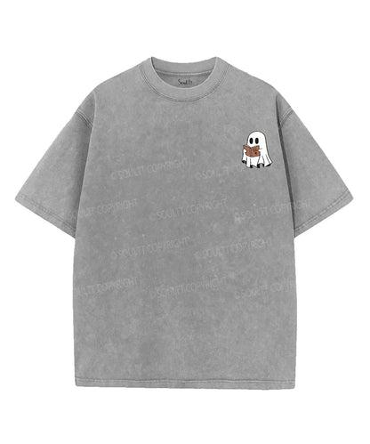 Holy Ghost Double Sided Unisex Washed Christian T-shirt