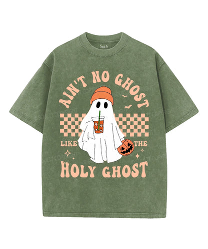Ain't No Ghost Like The Holy Ghost Unisex Washed Christian T-shirt
