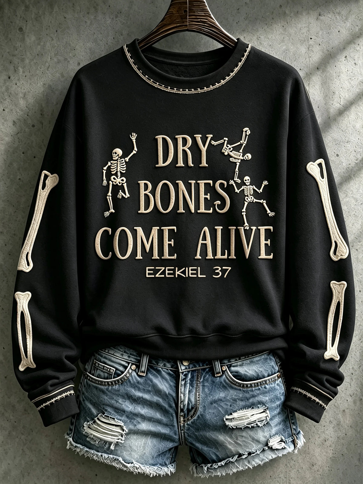 Women's Casual Printed Long-Sleeve Sweatshirt