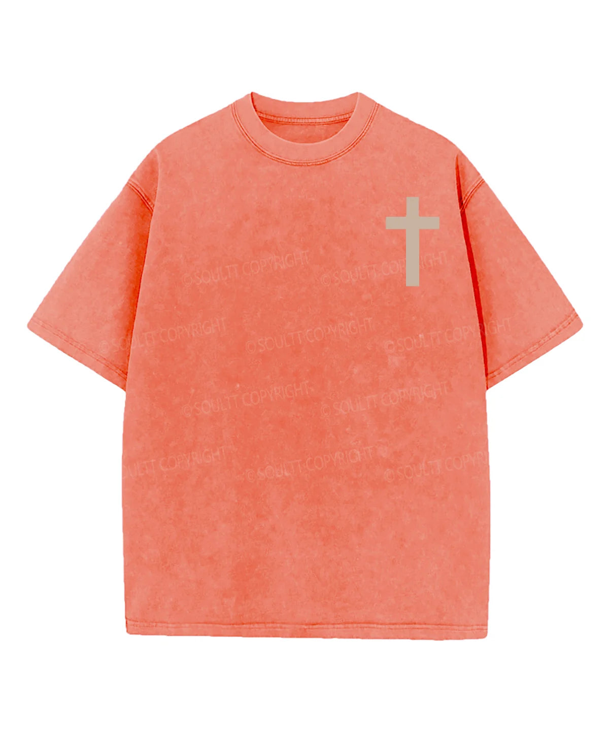 His Mercies Are New Double Sided Washed Christian T-shirt