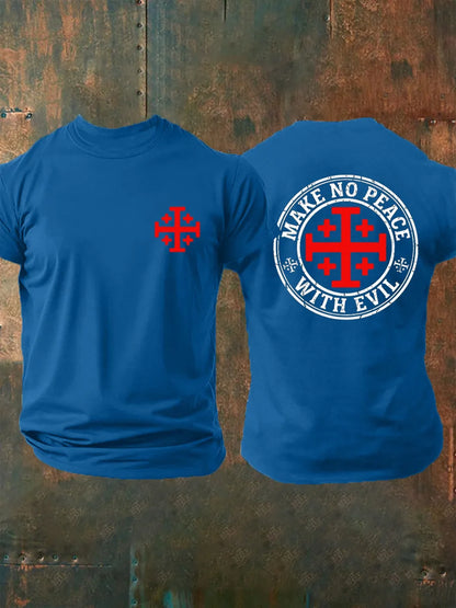 Men's Make No Peace With Evil Print Tee