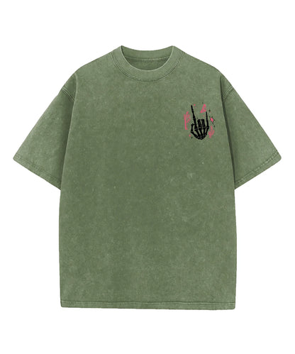 O Death Where Is Thy Sting Double Sided Washed Christian T-shirt