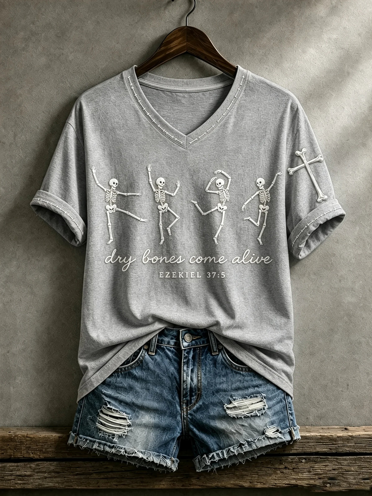 Women's Print Round Neck T-shirt