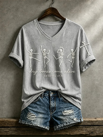 Women's Print Round Neck T-shirt