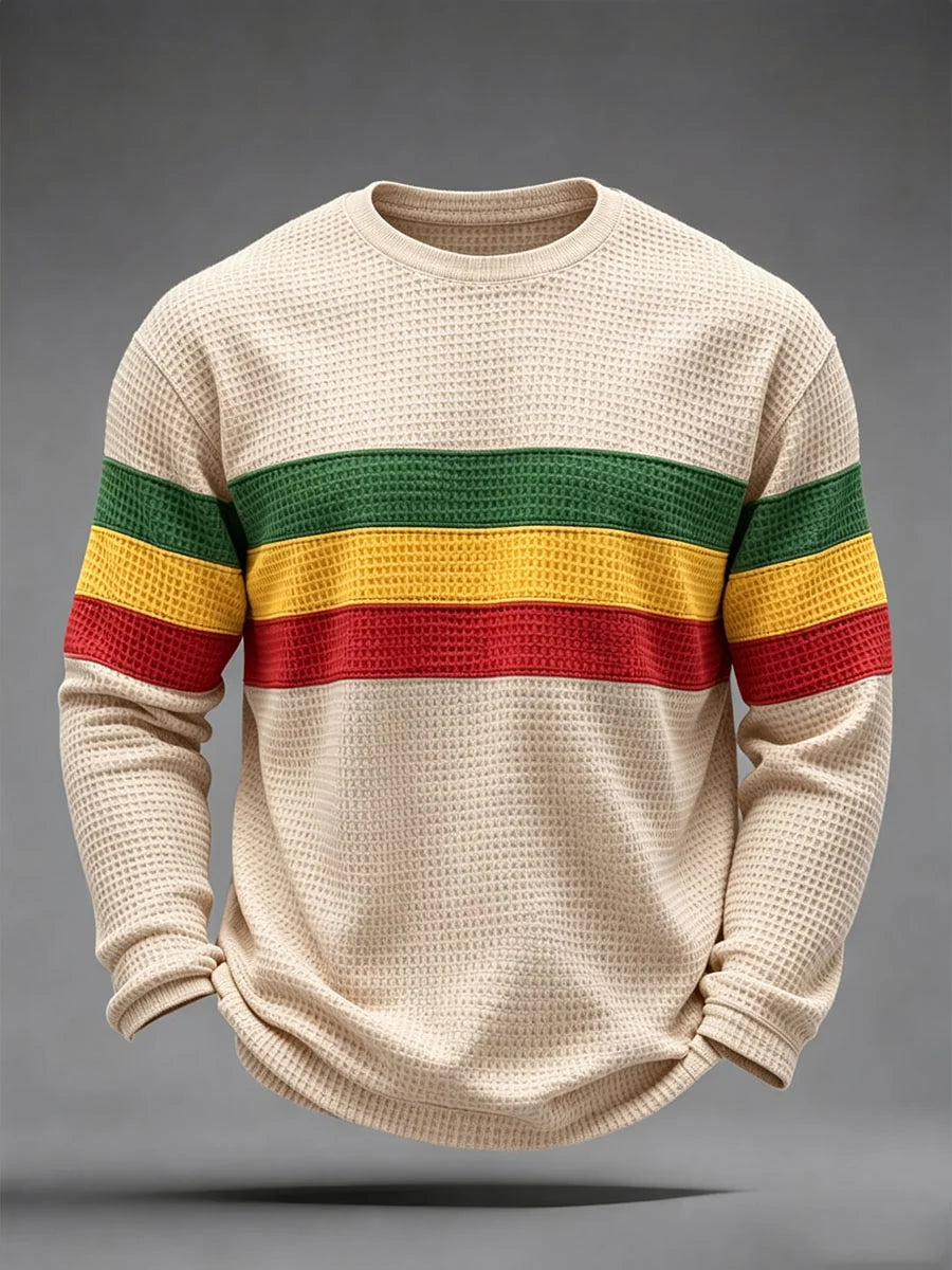 Men's Reggae Inspired  Waffle Top