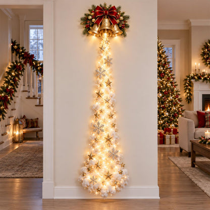 Christmas Magic Trail Wall Light – Warm White LED Holiday Wall Decor