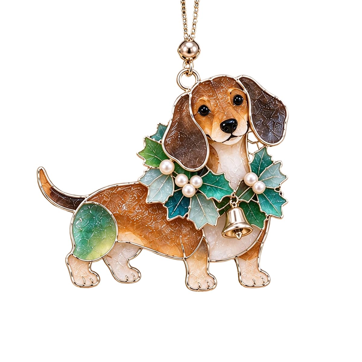 Coastal Dachshund Christmas Ornament – Sea Glass Dog Lover Decor | 2/$29.99 · 3/$39.99