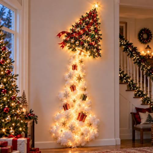 Christmas Magic Trail Wall Light – Warm White LED Holiday Wall Decor
