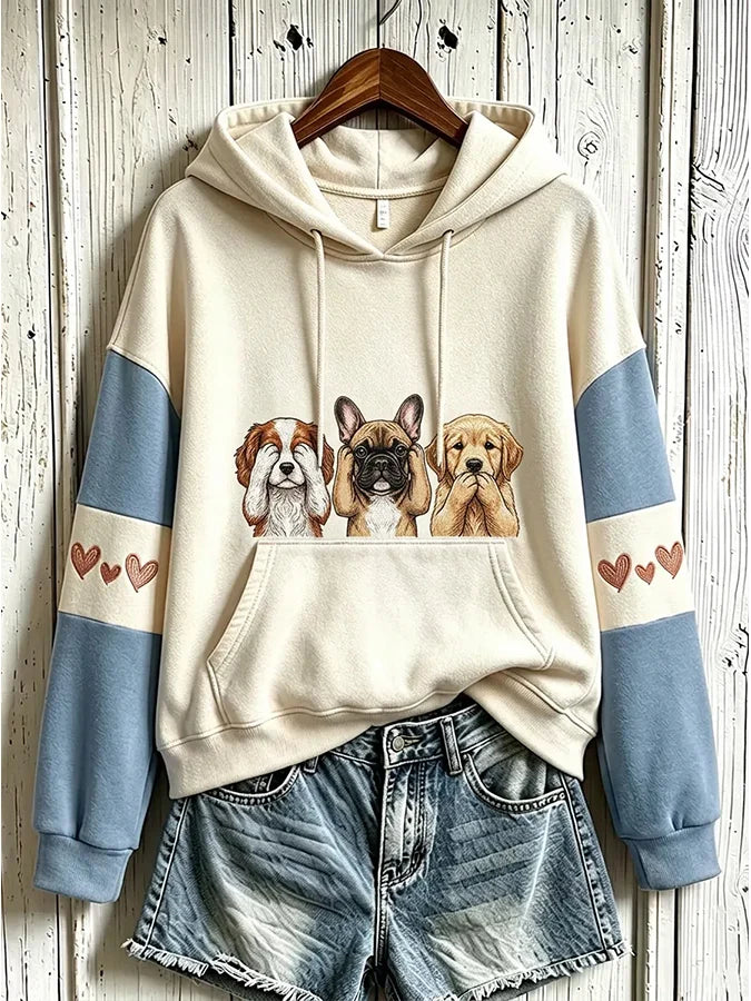 Women's  Dog  Printed Sweatshirt
