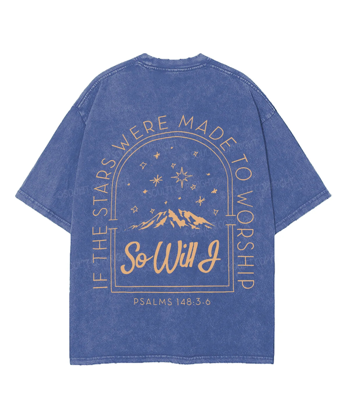 If The Stars Were Made Double Sided Unisex Washed Christian T-shirt