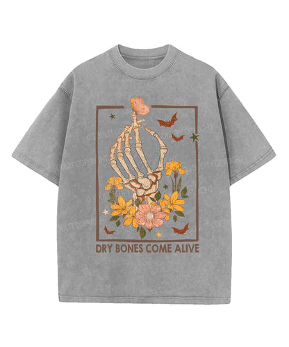 Dry Bones Come Alive Washed Christian T-shirt