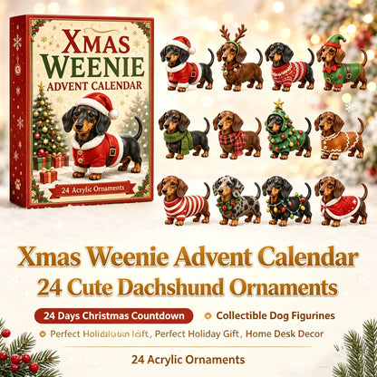 2026 Christmas Dachshund Advent Calendar Blind Box