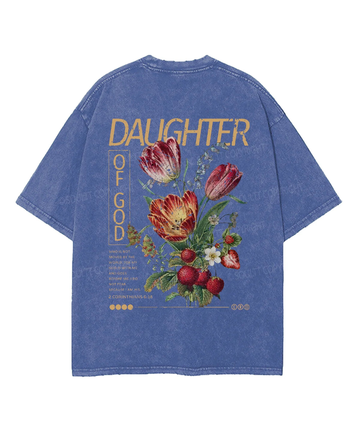 Daughter Of God Double Sided Washed Christian T-shirt