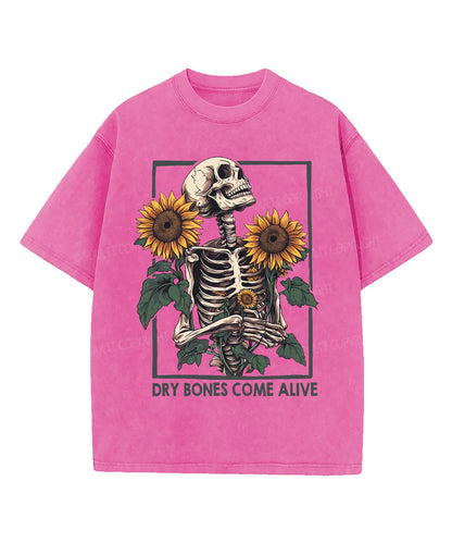 Dry Bones Come Alive Washed Christian T-shirt