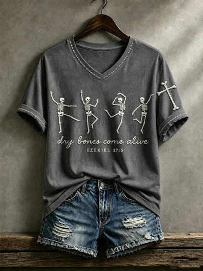 Women's Print Round Neck T-shirt