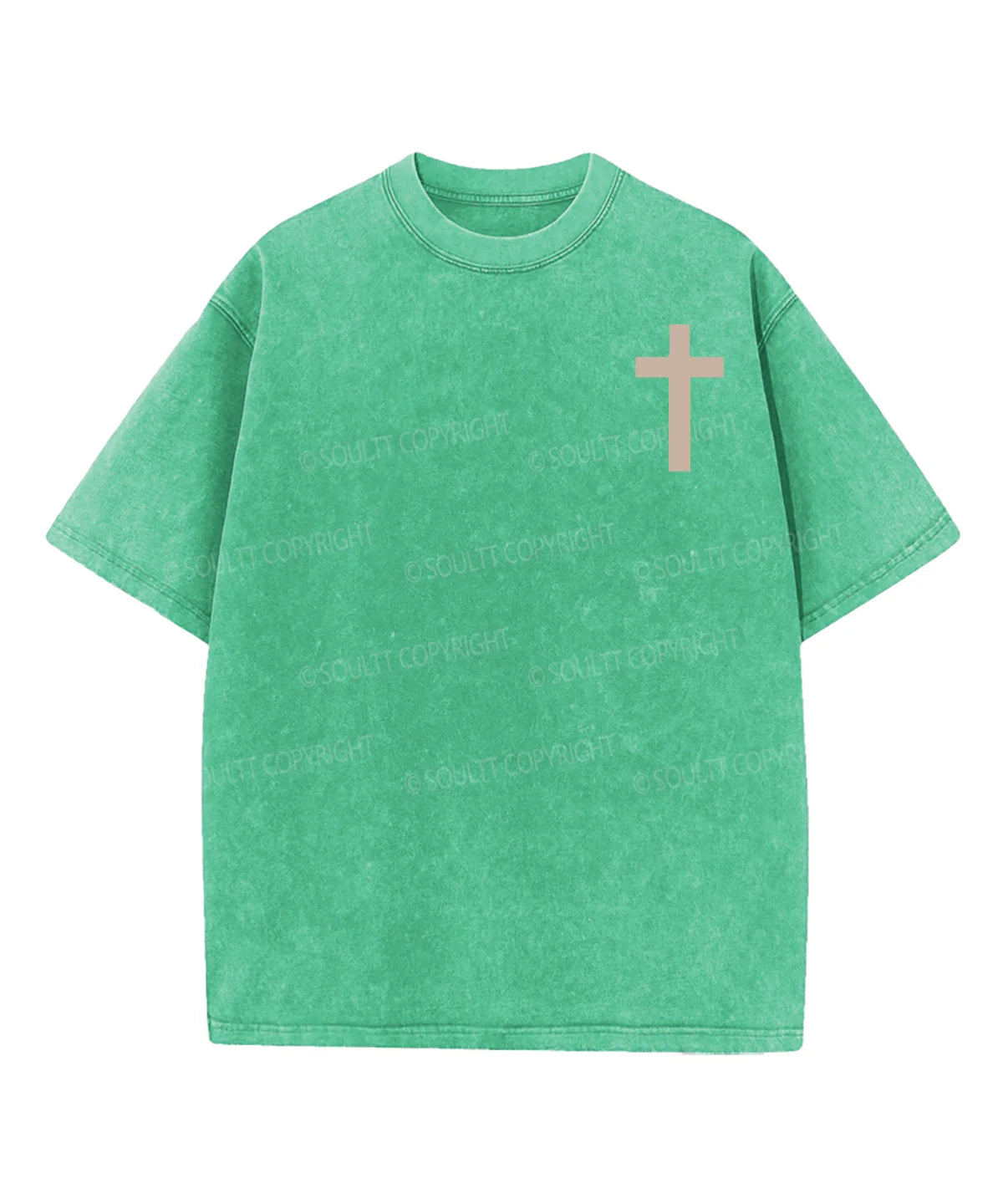 His Mercies Are New Double Sided Washed Christian T-shirt