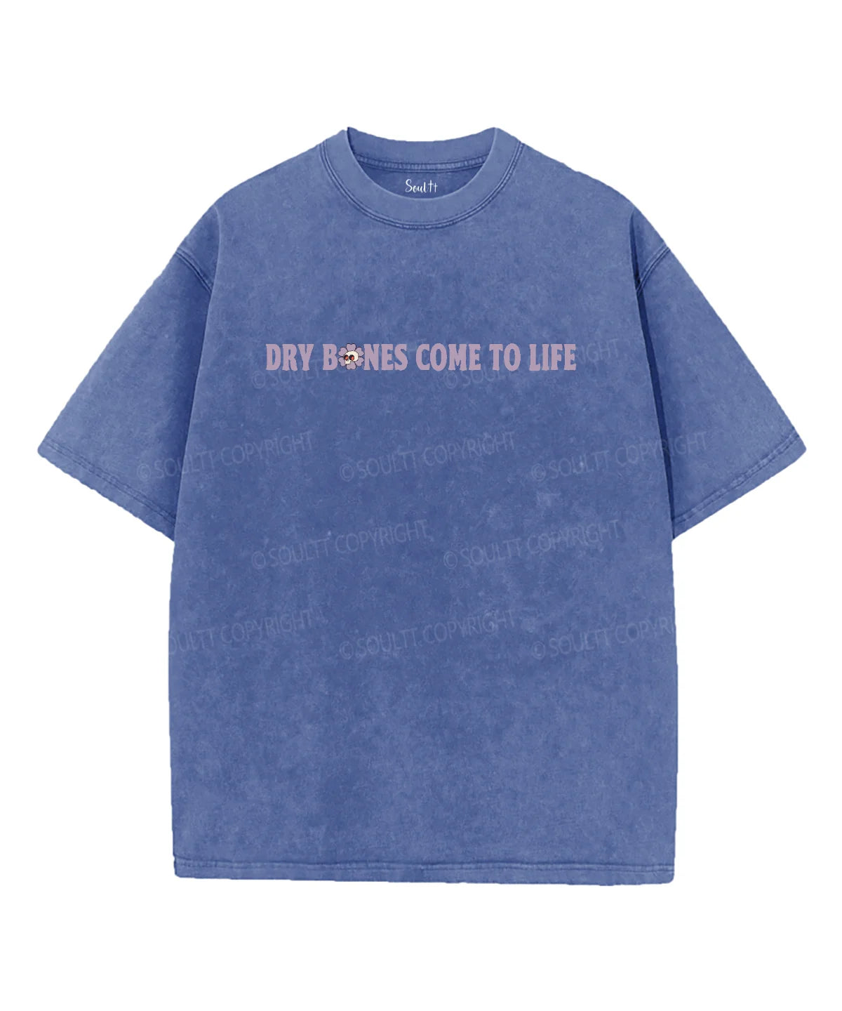 Dry Bones Come To Life Double Sided Unisex Washed Christian T-shirt